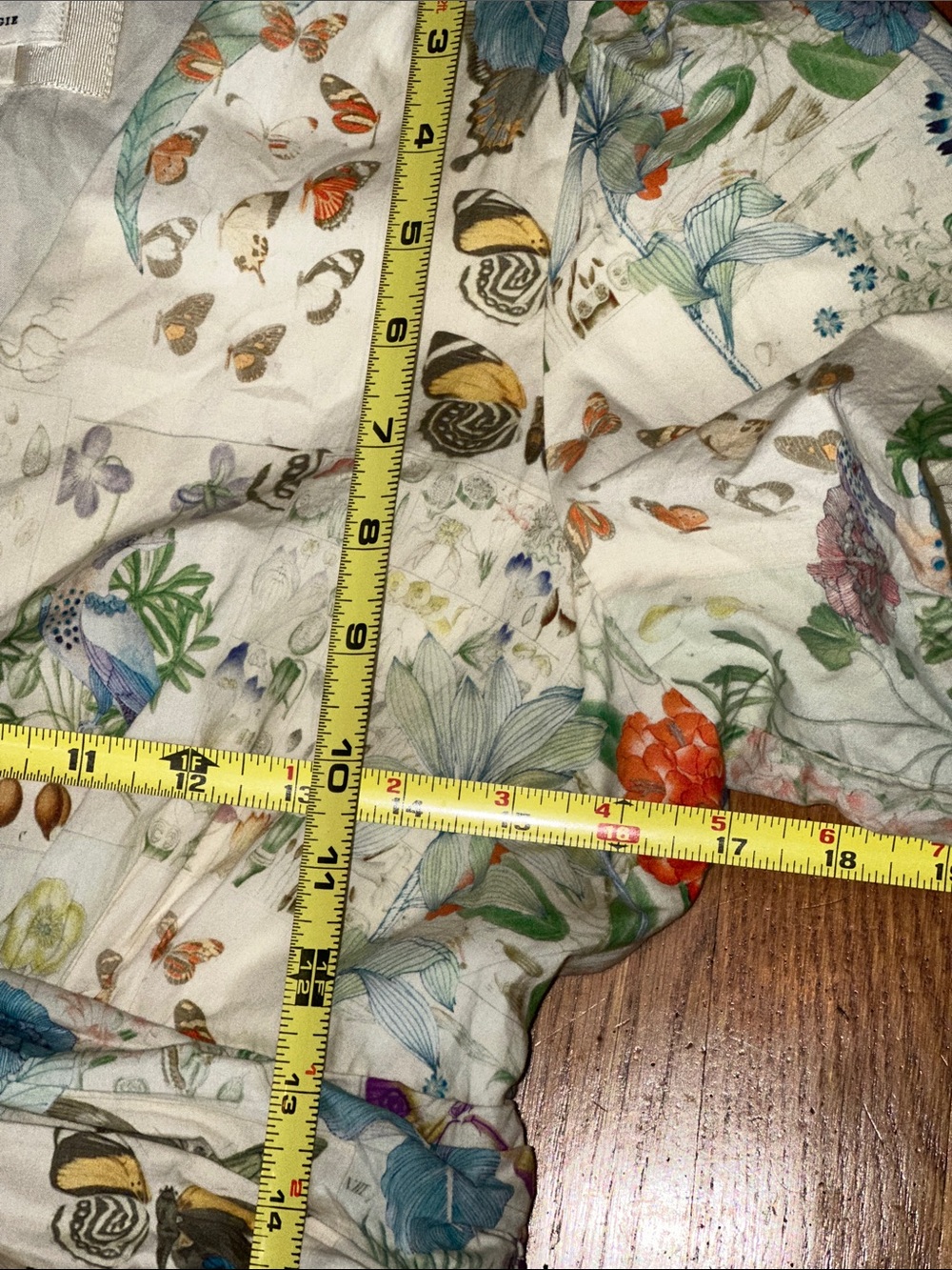 Anthropologie Katerina Button-Front Dress Floral Butterfly Print EUC small - Picture 14 of 16